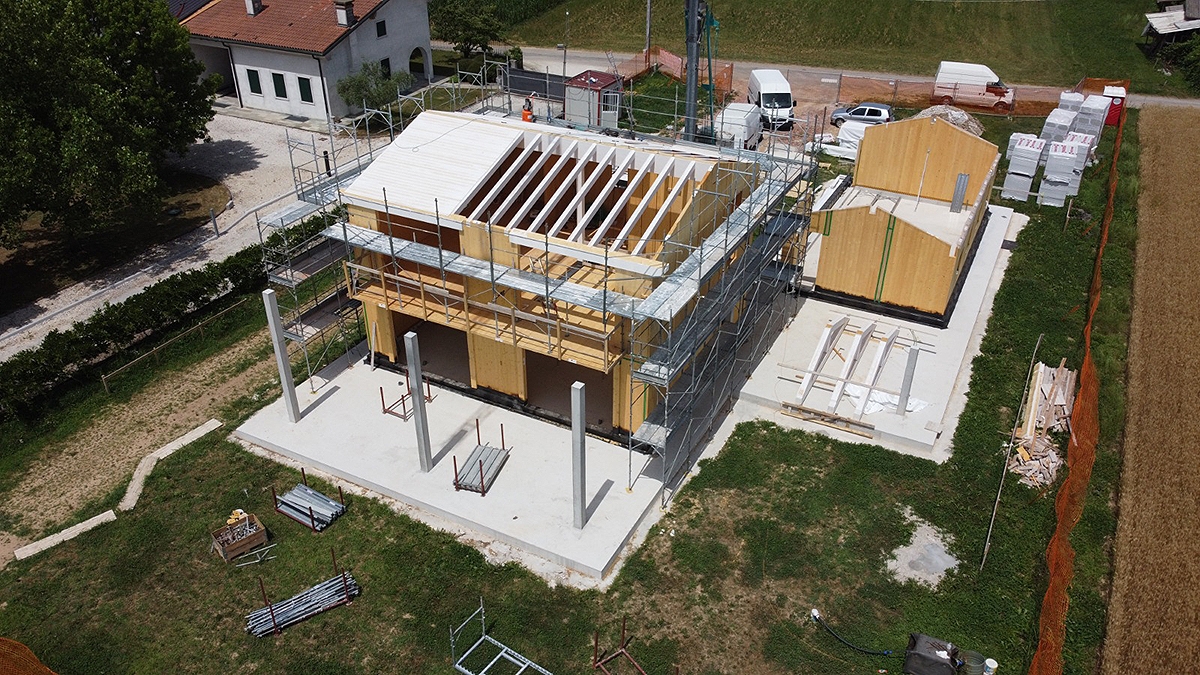 Fontaniva Rendering - Living Wood House